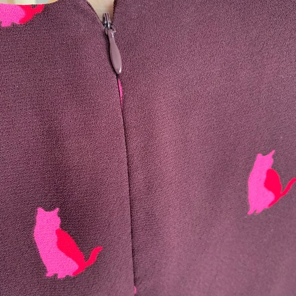 LOFT petite adorable cats shift dress - Picture 4 of 6